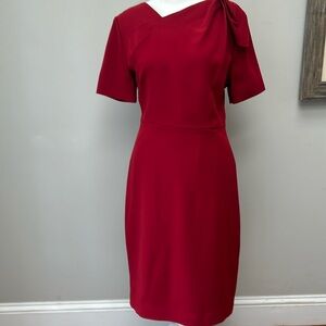 Fabulous The Fold red crepe dress size 8